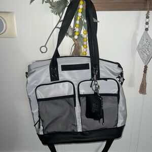 Steve Madden Black and White Crossbody Bag